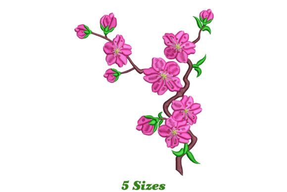 Beautiful Cherry Blossom: A Seasonal Embroidery Gem