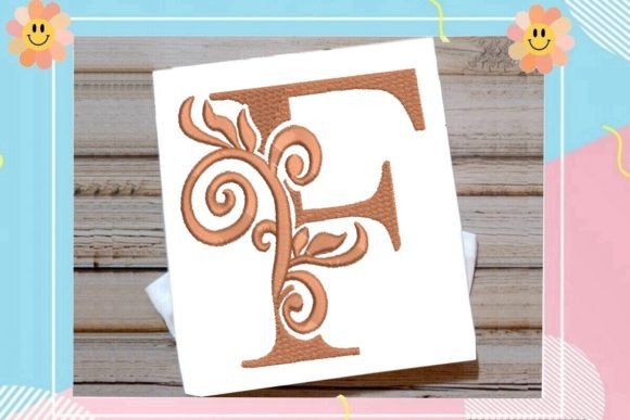 Beautiful Letter F Monogram
