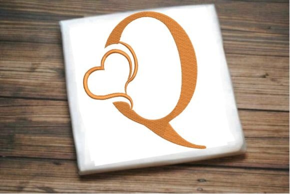 Beautiful Q Letter Heart Alphabet
