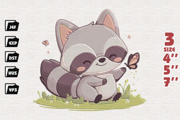 Cute Raccoon Holding Heart