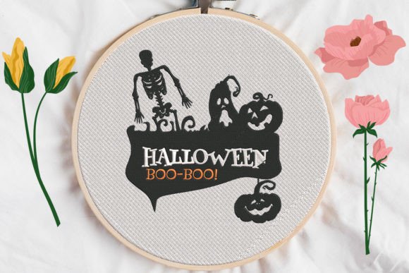 Halloween Boo Boo: A Charming Embroidery Design for Heartfelt Gifts