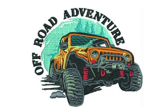 Off Road Truck Embroidery Design