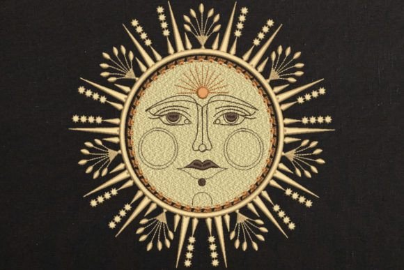 Sun with Face and Sunlight
